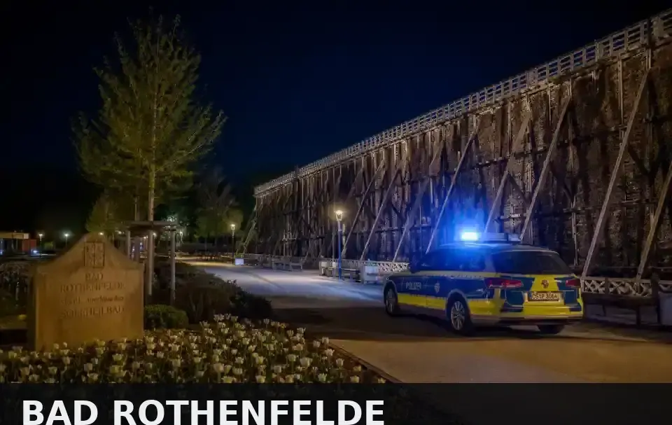Polizeipräsenz bei Nacht in Bad Rothenfelde – Symbolbild
