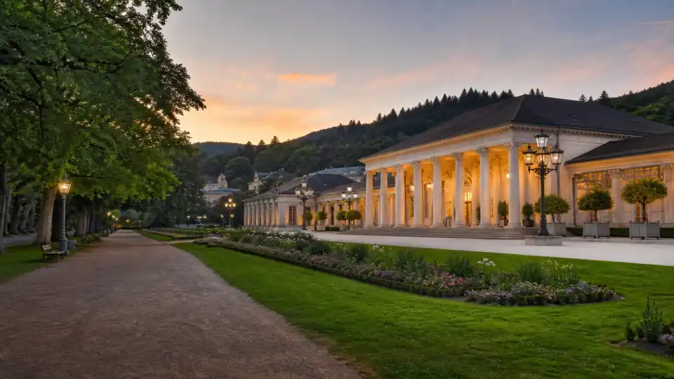 Polizeipräsenz bei Nacht in Baden-Baden – Symbolbild