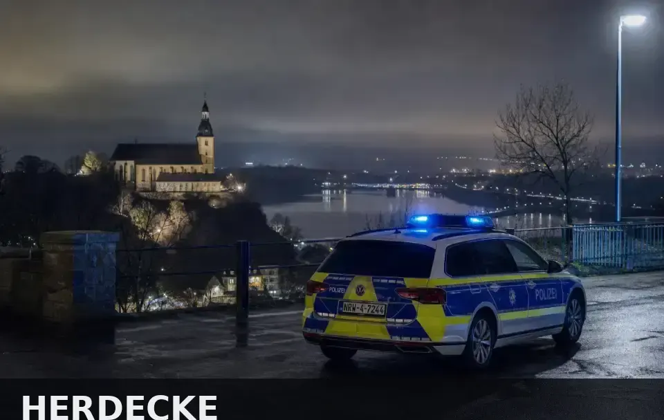 Polizeipräsenz bei Nacht in Herdecke – Symbolbild