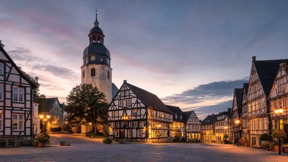 Polizeipräsenz bei Nacht in Ratingen – Symbolbild